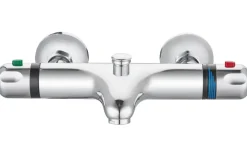 Atlantic thermostatische badkraan Diane met omstelling chroom 15cm