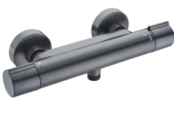 Atlantic thermostatische douchekraan Colin gun metal 15 cm