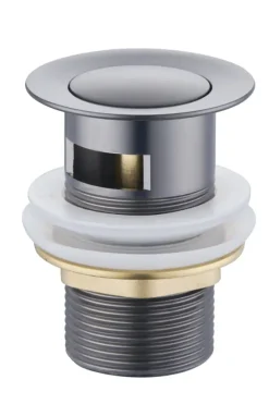 Atlantic wastafelafvoerplug Click pop-up Gun Metal
