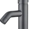 Atlantic wastafelkraan Oscar gun metal