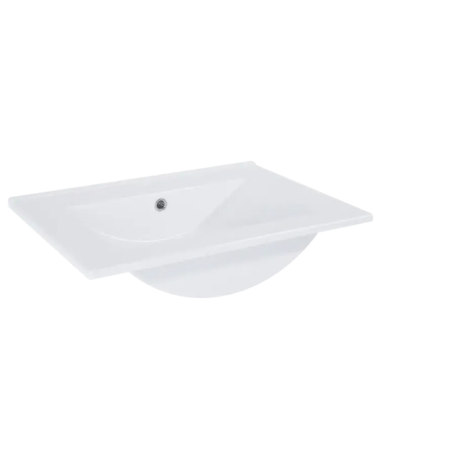 Atlantic wastafel Kyra wit keramiek 60 cm