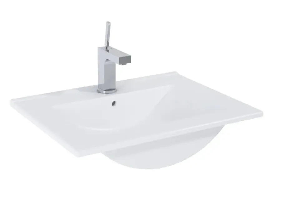 Atlantic wastafel Kyra wit keramiek 60 cm