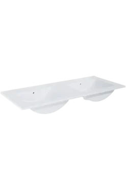Atlantic wastafel Kyra wit keramiek 120 cm