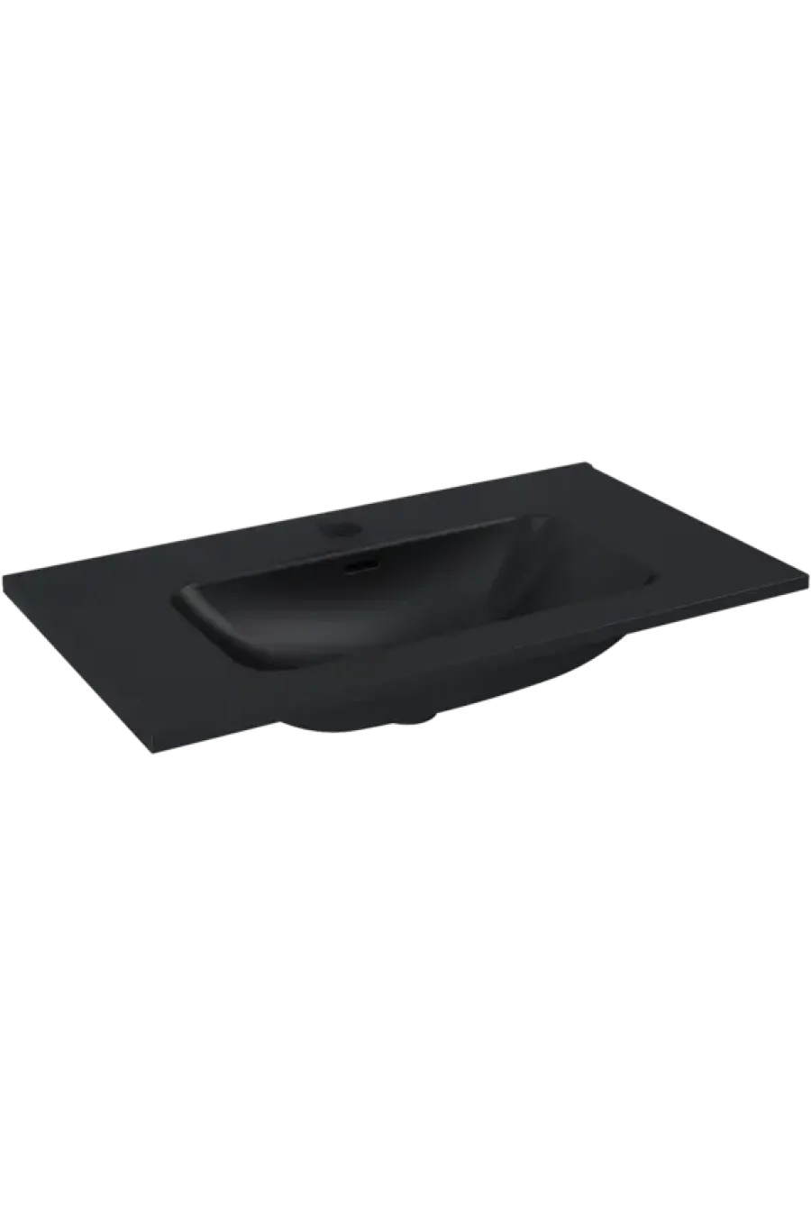 Atlantic wastafel Skappa zwart keramiek 80 cm