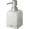 Atlantic zeepdispenser marmerlook Wit