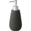 Atlantic zeepdispenser natuursteenlook met ribbels Antraciet