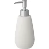 Atlantic zeepdispenser natuursteenlook met ribbels Wit
