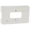 Attema montageplaat dubbel leidinggootsysteem K25 wit