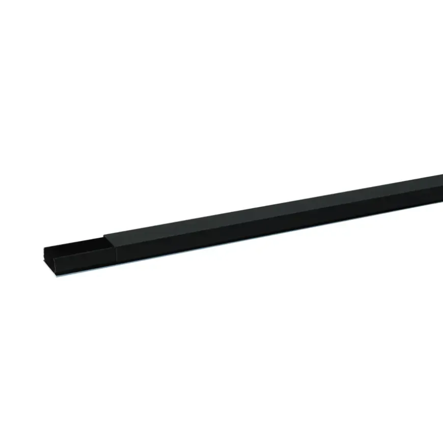 Attema snoergoot 20x10mm zwart 2 meter