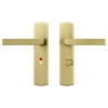 AXA deurkrukset Curve Blok goud blindschild zilver wc-/badkamersluiting 63/8