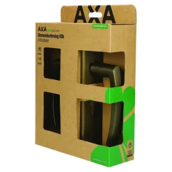 AXA deurkrukset Curve klik blindschild met cilindergat brons