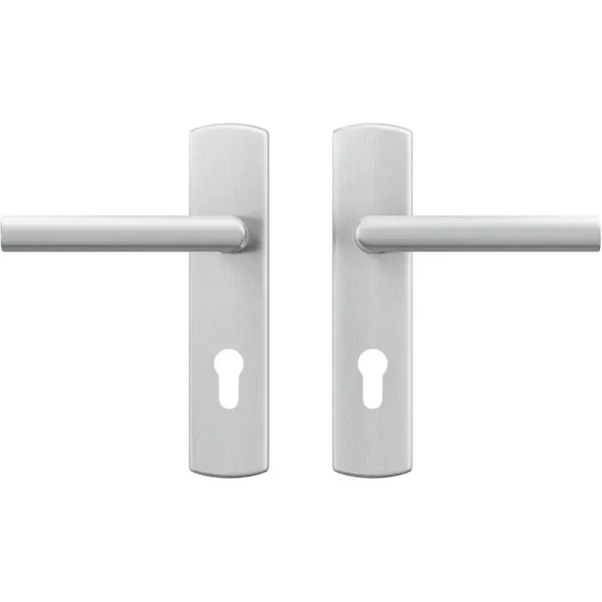 AXA deurkrukset Curve Milan aluminium blindschild sleutelgat PC72