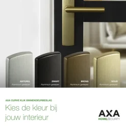 AXA deurkrukset Curve Milan brons blindschild sleutelgat PC72