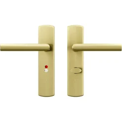 AXA deurkrukset Curve Milan goud blindschild zilver wc-/badkamersluiting 63/8
