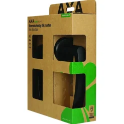 AXA deurkrukset klik met ronde rozet zwart