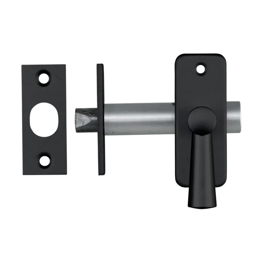AXA inboorgrendel doornmaat 50mm zwart incl sluitplaat