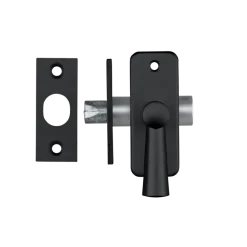 AXA inboorgrendel doornmaat 35mm zwart incl sluitplaat