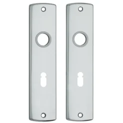 AXA langschild binnendeur aluminium kruk/sleutel 55 mm