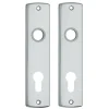 AXA langschild binnendeur aluminium kruk/cilinder 72 mm