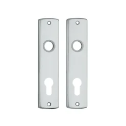 AXA langschild binnendeur aluminium kruk/cilinder 72 mm