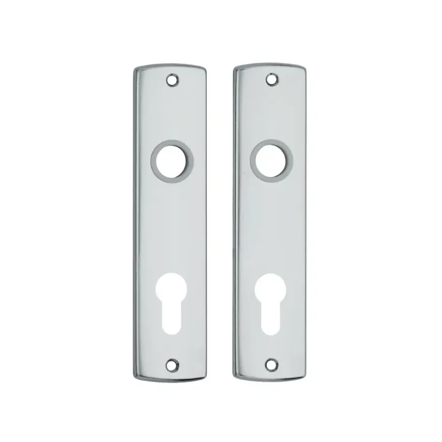 AXA langschild binnendeur aluminium kruk/cilinder 72 mm