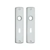 AXA langschild binnendeur aluminium kruk/sleutel 55 mm