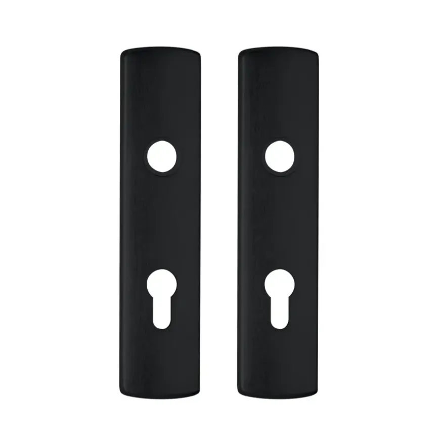 AXA Langschild binnendeur voor cilinderslot 72 mm zwart