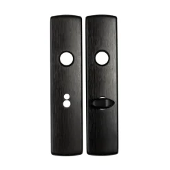 AXA Langschild binnendeur voor badkamerslot/wc-slot 72 mm zwart