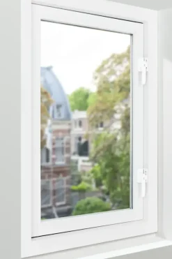 AXA Raamsluiting design met slot SKG 1-ster links wit