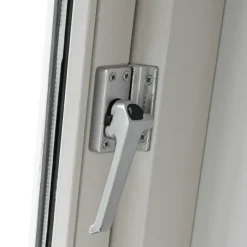 AXA Raamsluiting met drukknop links aluminium