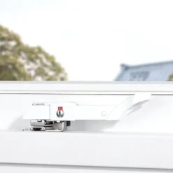 AXA raamuitzetter combi SKG 2-sterren rvs wit buitendraaiend