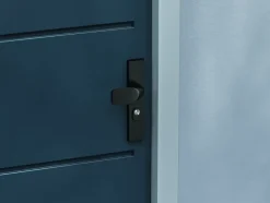 AXA veiligheidsbeslag Edge voordeur zwart langschild met SKG 3-sterren 55 mm