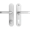 AXA veiligheidsbeslag Oval achterdeur aluminium langschild met SKG 3-sterren 92 mm