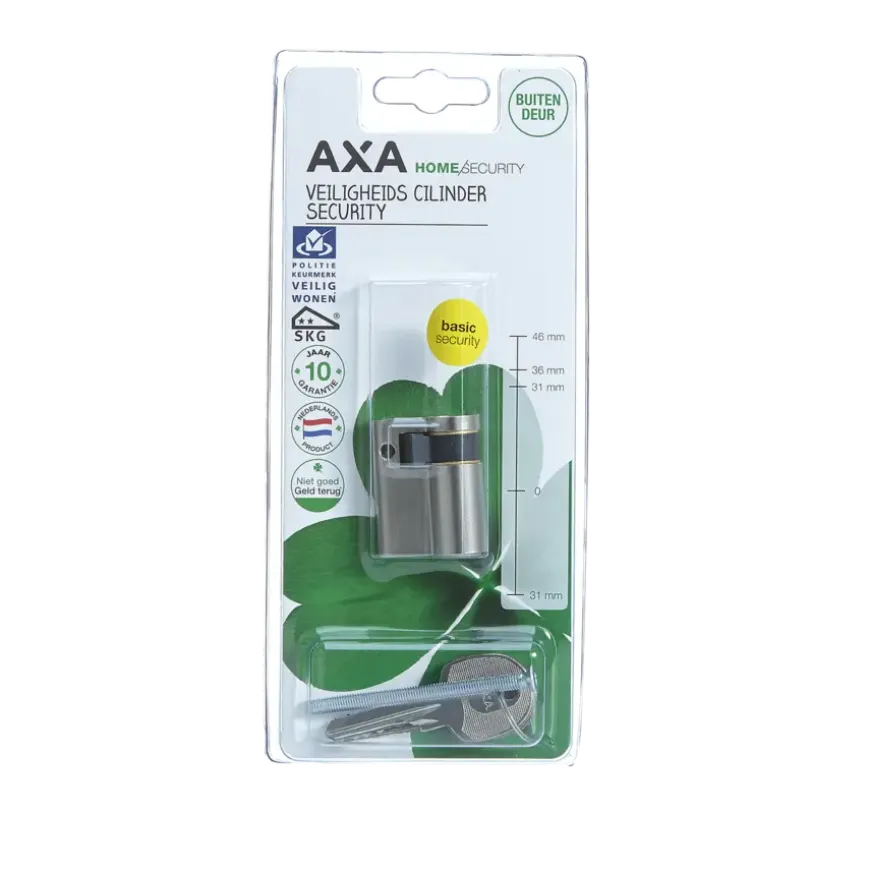 AXA veiligheidscilinder security enkel 30-10mm SKG**