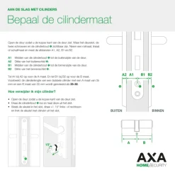 AXA veiligheidscilinder security 30-30mm SKG**