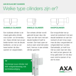 AXA veiligheidscilinder security 30-30mm SKG**