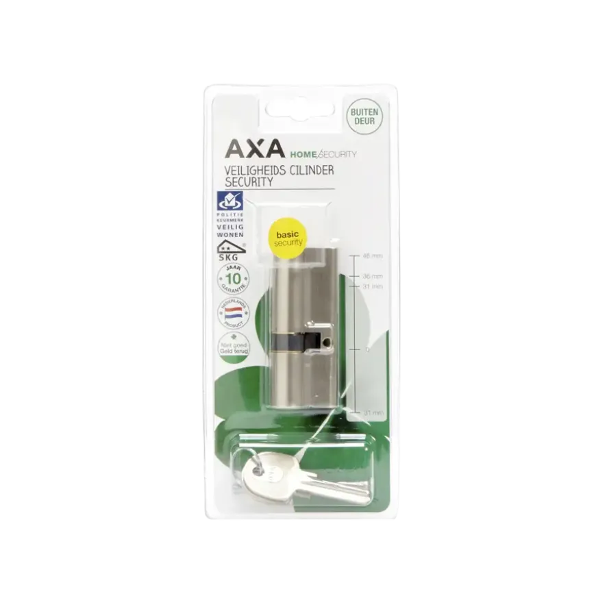 AXA veiligheidscilinder security 30-45mm SKG**
