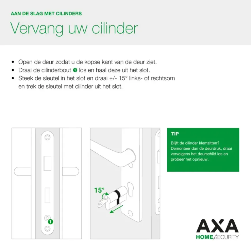 AXA veiligheidscilinder xtreme 30-35mm SKG***