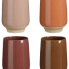 Geen Beker donker paars donker roze donker bruin donker geel - h12xd8cm