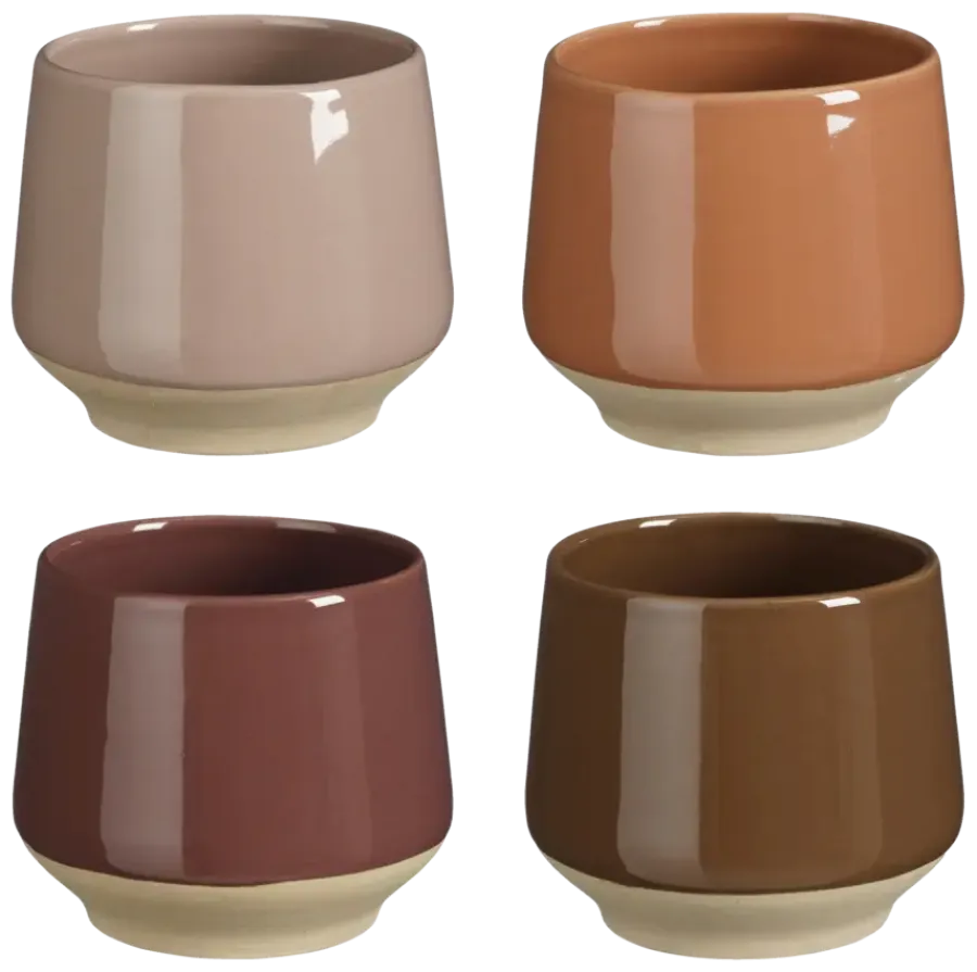 Geen Beker donker rood donker grijs licht roze donker bruin - h7xd7cm