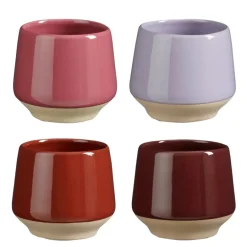 Geen Beker lila rood paars roze per stuk - h7xd7cm