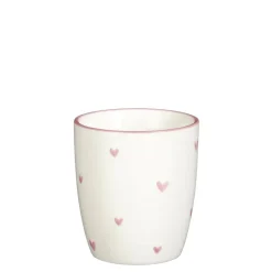 Geen Beker roze - h8,5xd8cm
