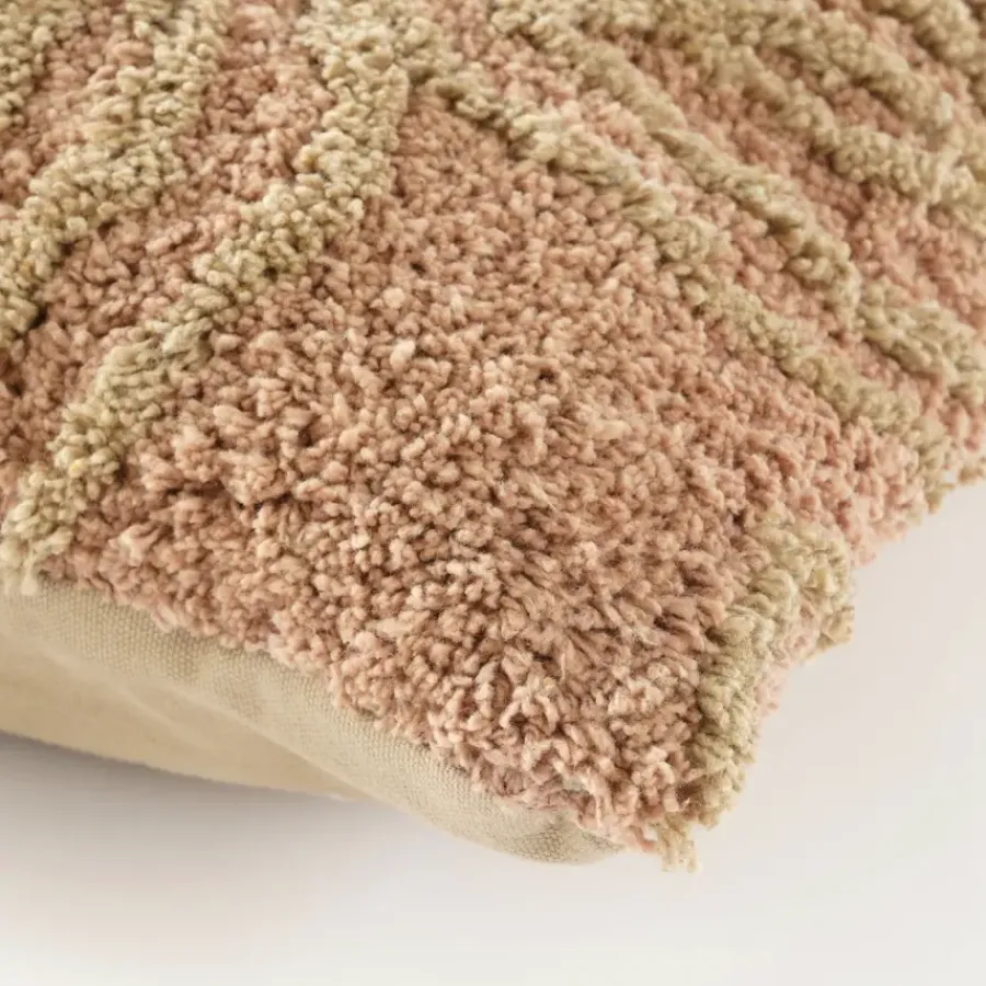 Geen Berber kussen l.bruin - l45xb45xh10cm