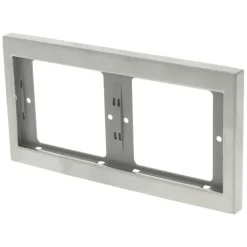 Berker K5 Afdekraam 2-voudig RVS