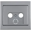 Berker K5 Centraalplaat Radio/TV RVS