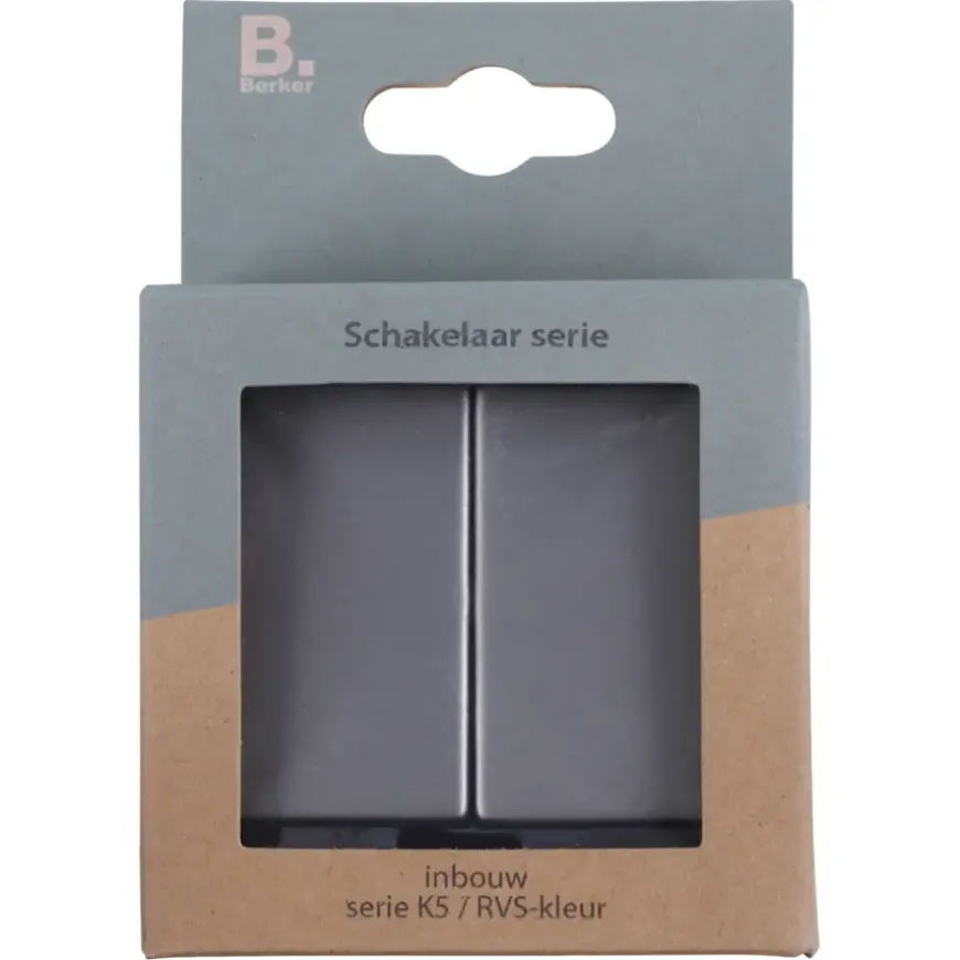 Berker K5 Serieschakelaar RVS