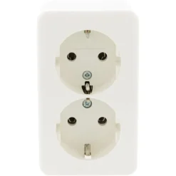 Berker Opbouw Dubbel Stopcontact Wit
