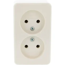 Berker Opbouw Dubbel Stopcontact Wit