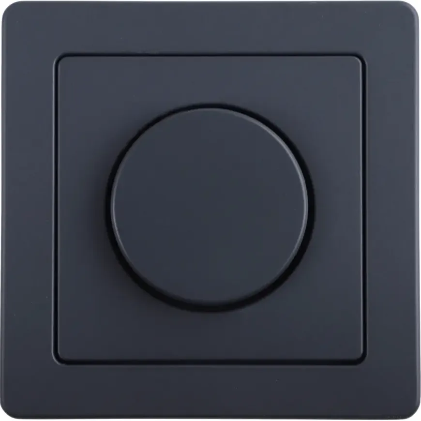 Berker Q1 Centraalplaat Dimmer Antraciet