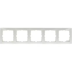 Berker S.1 Afdekraam 5-Voudig Wit